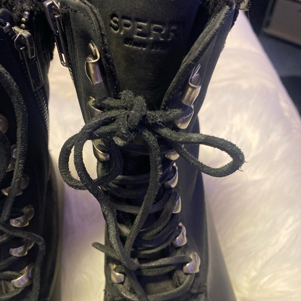 Sperry Women's Black Saltwater Winter (Duck) Boots. Size 9.5. Excellent Cond - Picture 3 of 16